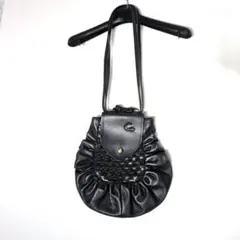 本皮　バッグ　ブラック