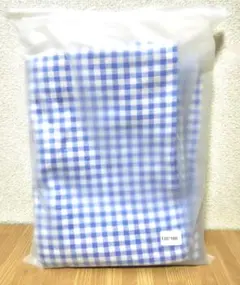 青と白のギンガムチェック生地 135×180 cm