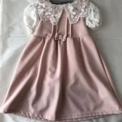 【２月限定】キッズ ピンク ワンピース 100cm レース付き