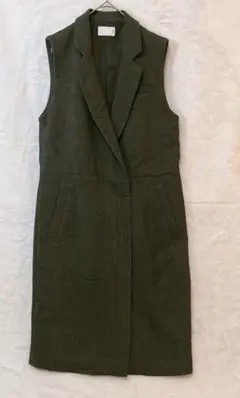 KBF　テーラードノースリーブロングベスト