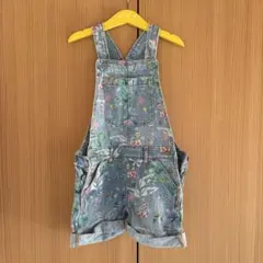 GAP 花柄デニムオーバーオール Sサイズ
