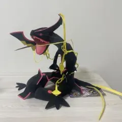 タグ付き タカラトミー ポケモン ぬいぐるみ 黒いメガレックウザ