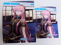 ローソン50th 初音ミク ブロマイド 巡音ルカ L判 2L判 2枚セット
