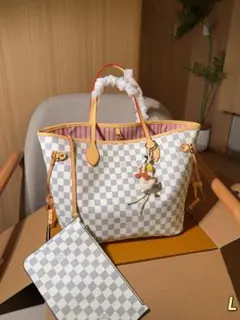 Louis Vuitton ダミエ トートバッグ ポーチ付き