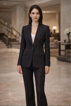 良品　ドルチェ&ガッバーナ　セットアップ　26/40 ブラック系　ストライプ