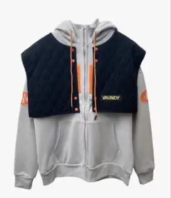 バウンディ　Vaundy ベスト付きフーディ　2026 新品 バウンディ Vaundy ベスト付きフーディ 2026 Mサイズの通販