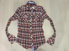 ★美品★TOMMY girl トミーガール チェック長袖シャツ S