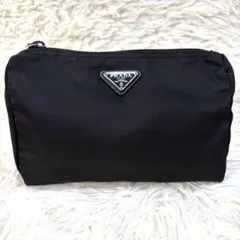 PRADA ポーチ ナイロン 三角ロゴ ブラック トライアングル