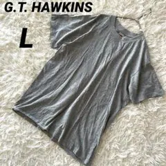 【GTホーキンス】 Tシャツ シンプル クルーネック 綿100% トップス