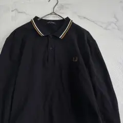 ✨美品✨フレッドペリー紺　長袖ポロシャツ　L