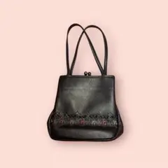 昭和レトロ　 がまぐち型ハンドバッグ