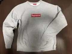 supreme box logo crewneck 15aw ヘザーグレー - メルカリ