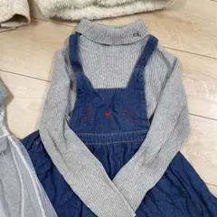 キッズ服セット（フード付きジャケット、ドレス）