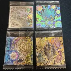 ドラゴンボールウエハースシール4枚セット