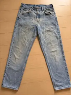 雰囲気抜群 カーハート B18 デニムパンツ W38 フェードブルー 古着 