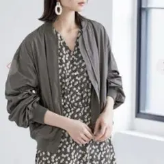 美品 ADAM ET ROPE ボリュームスリーブブルゾン MA-1 ジャケット
