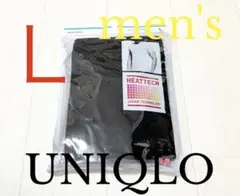 ●新品未開封●ユニクロメンズヒートテック半袖クルーネックTシャツ●ブラックL①