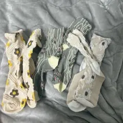 フラワー ソックス 3点セット