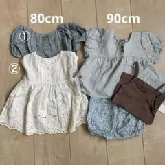 バースデイ 80cm 90cm まとめ売り 女の子　5点セット 夏