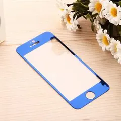 ブルー　カラー鏡面フィルム　iphone5/5s/5c/se