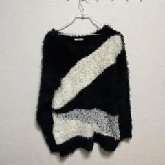 jouetie ブラック・ホワイト ニット M