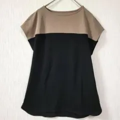 ジョルジュレッシュ バイカラーカットソー 36 S ブラウン ブラックのサムネイル