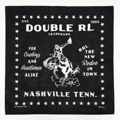■DOUBLE RL/ダブルアールエル ロディオ ブラックバンダナ 新品■