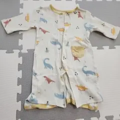 恐竜柄コットンロンパース(60-70cm)