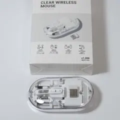 スリーコインズ　クリアワイヤレスマウス　bluetooth・USBレシーバーのサムネイル