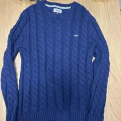 TOMMY JEANS ケーブルニット ネイビー Lサイズのサムネイル