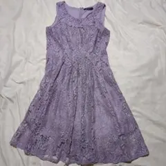 ⭐️値下げしました⭐️ラベンダー レース ノースリーブ ワンピース