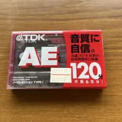 TDK AE 120分 カセットテープ ノーマルポジション - メルカリ