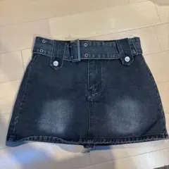 デニムキュロットスカート