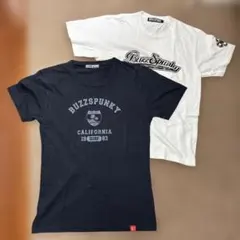 ⭐︎BUZZ SPUNKY バズスパンキー　Tシャツ　L 白　ネイビー ２枚セットのサムネイル