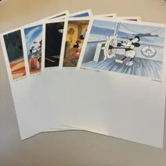 ミッキーマウス ポストカード 5枚セット