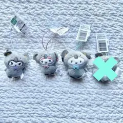 どうぶつ着ぐるみマスコット　コアラ　クロミ　マイメロ　ポチャッコ