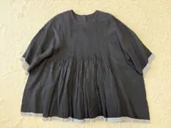 ✨新品未使用✨ メゾンドソイル 洗える フレンチスリーブピンタック 