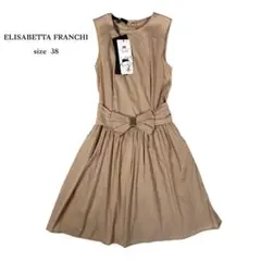 新品 タグ付き ELISABETTA FRANCHI ノースリーブ ワンピースのサムネイル