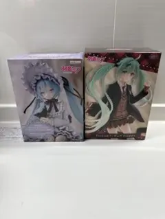 新品・未開封】初音ミク ヴィンテージドール 雪ミク×クロミフィギュア2