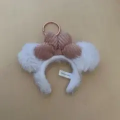 ディズニー 40周年 ミニー カチューシャ キーホルダー