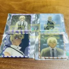 名探偵コナン コナンランド メモリアル缶バッジ 安室透 降谷零 4点セット