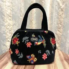 ✨良品✨人気✨FEILER フェイラー トートバッグ ミニトート ハイジ柄 黒色