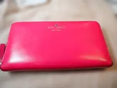 ●ケイト・スペード（kate spade ）●ラウンドファスナー長財布●ピンク