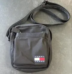使用極小 TOMMY JEANS トミー ブラック ショルダーバッグ メンズ