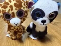 Ty ぬいぐるみ キリン パンダ 2体セット