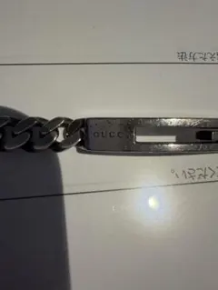 GUCCIシルバー925 Gプレート喜平チェーンブレスレッド17 - メルカリ