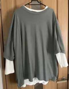 ライトオン重ね着レイヤードカットソーXL