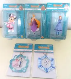 ディズニー クリスマスオーナメント セット アナ&ラプンツェル&ミニーマウス