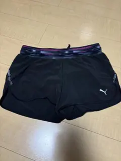Puma プーマ　ジャージ　ハーフパンツ　ランニング　レディース　黒
