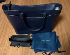 COLE HAAN（コールハーン）グラマシー トート ネイビー（超美品）のサムネイル